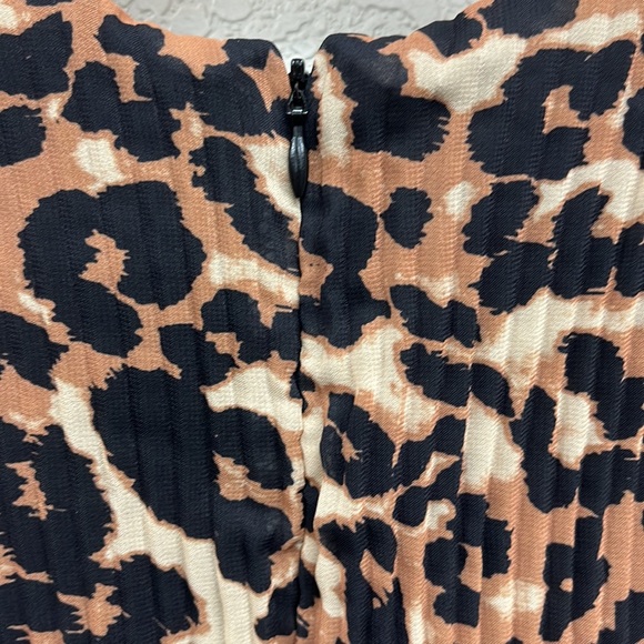 Milly Minis Short Flutter Sleeve Animal Print Leopard Dress 12 - Picture 9 of 9